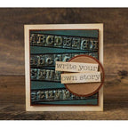 Simon Says Stamp! Tim Holtz Sizzix TYPEWRITER 3D Texture Fades Embossing Folder 664760
