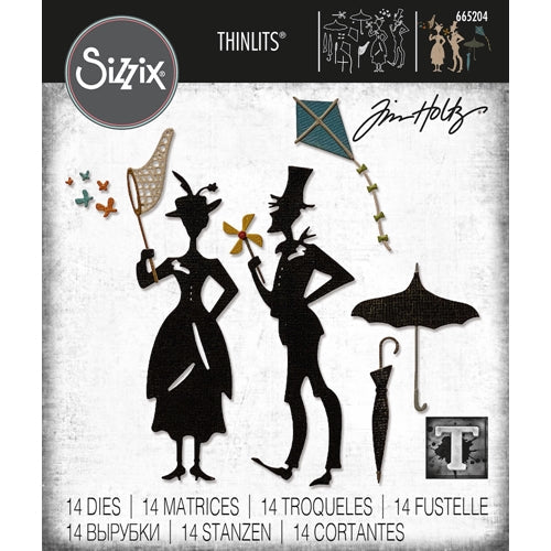 Simon Says Stamp! Tim Holtz Sizzix THE PARK Thinlits Dies 665204
