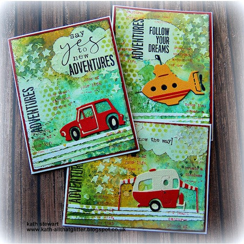 Simon Says Stamp! Tim Holtz Sizzix WACKY TRANSPORT 1 Thinlits Dies 665220 | color-code:ALT5