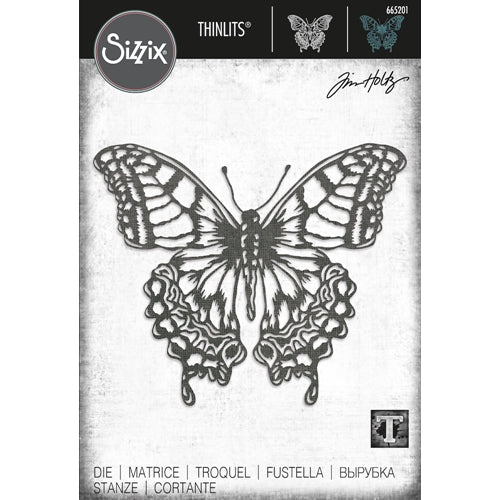 Simon Says Stamp! Tim Holtz Sizzix PERSPECTIVE BUTTERFLY Thinlits Dies 665201