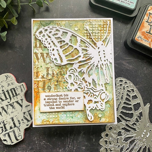 Simon Says Stamp! Tim Holtz Sizzix PERSPECTIVE BUTTERFLY Thinlits Dies 665201 | color-code:ALT4