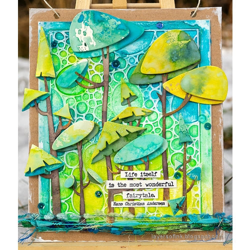 Simon Says Stamp! Tim Holtz Sizzix BUBBLING Thinlits Dies 665211 | color-code:ALT4
