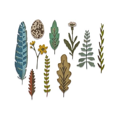 Simon Says Stamp! Tim Holtz Sizzix FUNKY NATURE Thinlits Dies 665215