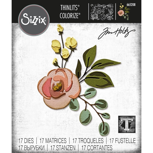 Simon Says Stamp! Tim Holtz Sizzix BLOOM Colorize Thinlits Dies 665208