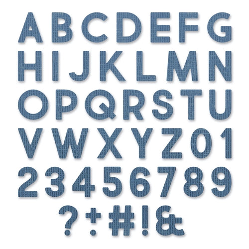 Simon Says Stamp! Tim Holtz Sizzix ALPHANUMERIC BOLD Thinlits Dies 665205