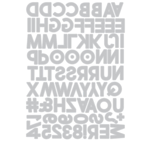 Simon Says Stamp! Tim Holtz Sizzix ALPHANUMERIC BOLD Thinlits Dies 665205