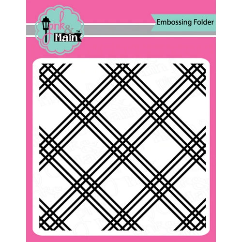 Simon Says Stamp! Pink and Main PLAID Embossing Folder pmt007