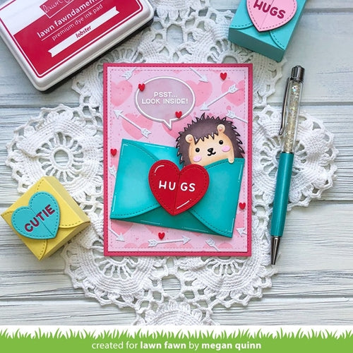 Simon Says Stamp! Lawn Fawn CONVERSATION HEART Stencils lf2478