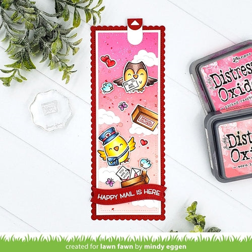 Simon Says Stamp! Lawn Fawn PORTRAIT SCALLOPED SLIMLINE WITH HEARTS Die Cuts lf2477 | color-code:ALT1