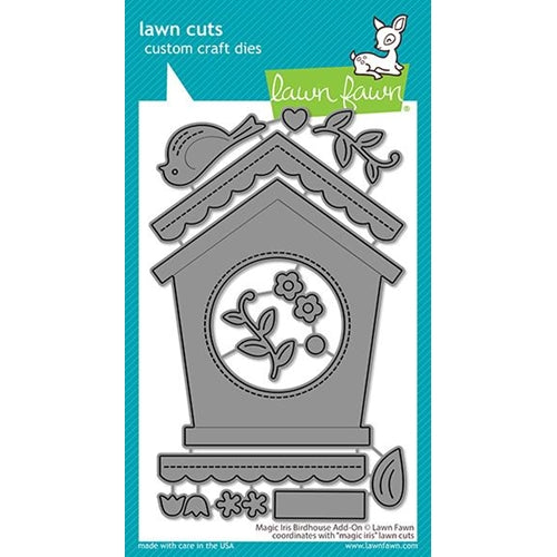 Simon Says Stamp! Lawn Fawn MAGIC IRIS BIRDHOUSE ADD-ON Die Cuts lf2471