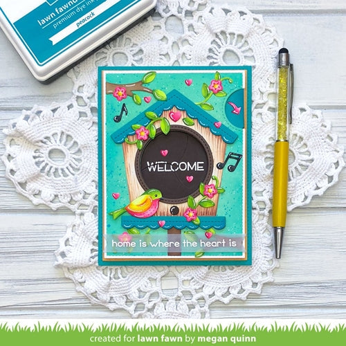 Simon Says Stamp! Lawn Fawn MAGIC IRIS BIRDHOUSE ADD-ON Die Cuts lf2471