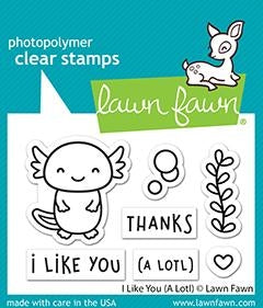 Simon Says Stamp! Lawn Fawn I LIKE YOU (A LOTL) Clear Stamps lf2464