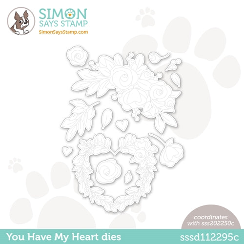 Simon Says Stamp! Simon Says Stamp YOU HAVE MY HEART Wafer Dies sssd112295c *