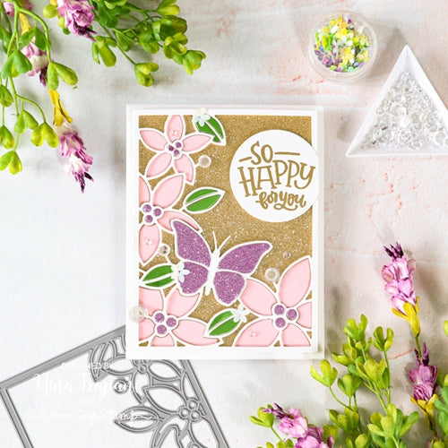 Simon Says Stamp! Simon Says Stamp FLORAL CARD FRONT Wafer Die sssd112294