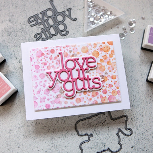 Simon Says Stamp! CZ Design Wafer Dies LOVE YOUR GUTS czd126