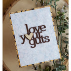 Simon Says Stamp! CZ Design Wafer Dies LOVE YOUR GUTS czd126