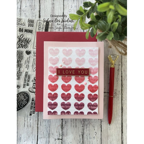 Simon Says Stamp! Simon Says Stamp Stencil LAYERING HEARTS ssst121508