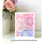 Simon Says Stamp! Simon Says Stamp Stencil COSMO FLOWERS ssst121507
