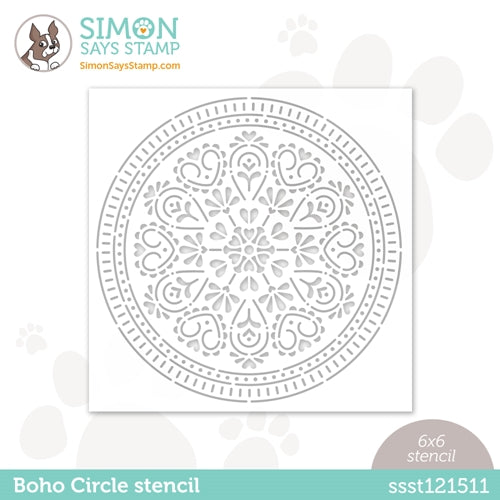 Simon Says Stamp! Simon Says Stamp Stencil BOHO CIRCLE ssst121511