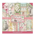 Simon Says Stamp! Stamperia ORCHIDS AND CATS 12x12 Paper sbbl81