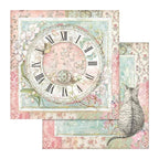 Simon Says Stamp! Stamperia ORCHIDS AND CATS 12x12 Paper sbbl81