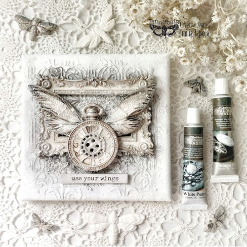 Simon Says Stamp! Prima Marketing WHITE PEARL Finnabair Art Alchemy Metallique Wax 968380 | color-code:ALT07