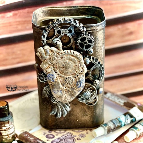 Simon Says Stamp! Prima Marketing WHITE PEARL Finnabair Art Alchemy Metallique Wax 968380 | color-code:ALT09