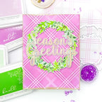 Simon Says Stamp! PinkFresh Studio OVERLAPPING LEAFY WREATH Die pfccst13