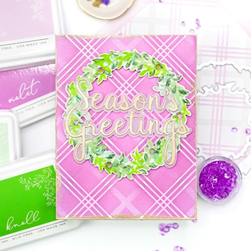 Simon Says Stamp! PinkFresh Studio OVERLAPPING LEAFY WREATH Die pfccst13