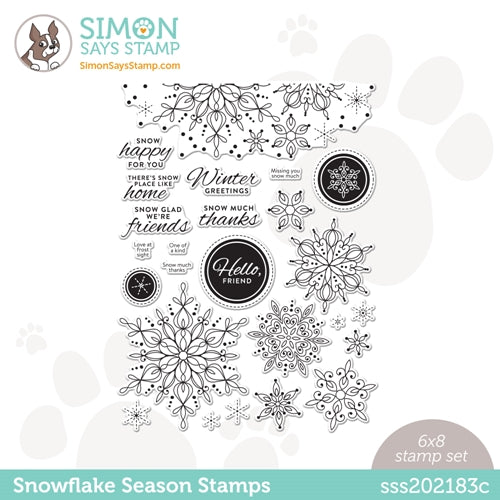 Simon Says Stamp! Simon Says Clear Stamps SNOWFLAKE SEASON sss202183c