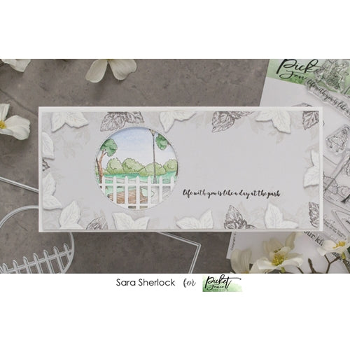 Simon Says Stamp! Picket Fence Studios LEAVES FOR FLOWERS Clear Stamps f142*