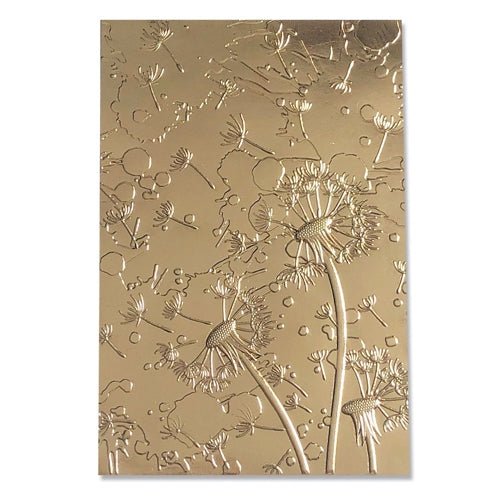 Simon Says Stamp! Sizzix Textured Impressions DANDELION WISH 3D Embossing Folder 665001
