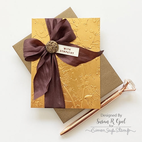 Simon Says Stamp! Sizzix Textured Impressions DANDELION WISH 3D Embossing Folder 665001 | color-code:ALT3