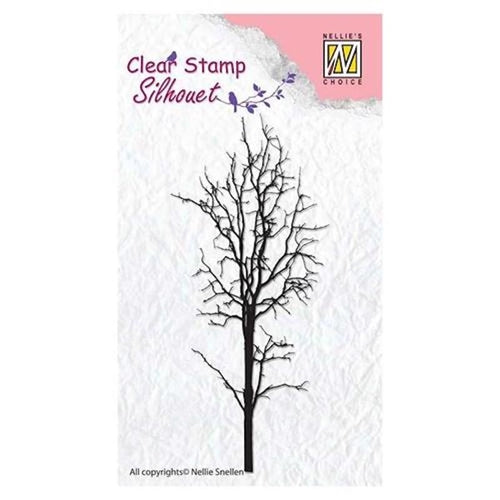 Simon Says Stamp! Nellie's Choice SILHOUETTE TREE 1 Clear Stamp sil007