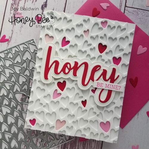 Simon Says Stamp! Honey Bee WHIMSICAL HEARTS A2 COVERPLATE Die hbdswhcp