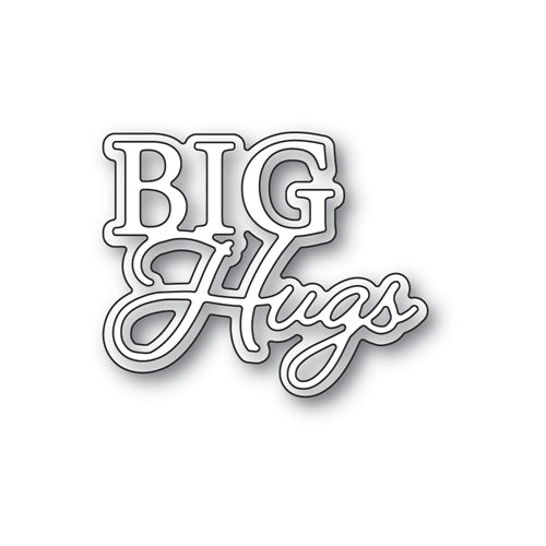 Simon Says Stamp! Memory Box BIG HUGS POSH SCRIPT Craft Dies 94528