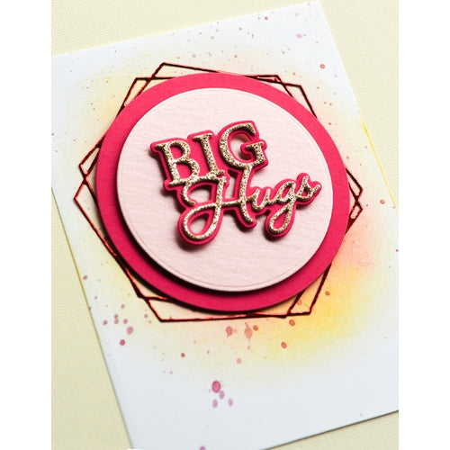 Simon Says Stamp! Memory Box BIG HUGS POSH SCRIPT Craft Dies 94528