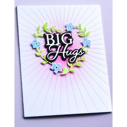 Simon Says Stamp! Memory Box BIG HUGS POSH SCRIPT Craft Dies 94528