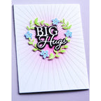 Simon Says Stamp! Memory Box BIG HUGS POSH SCRIPT Craft Dies 94528