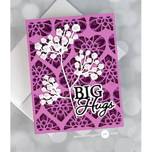 Simon Says Stamp! Memory Box BIG HUGS POSH SCRIPT Craft Dies 94528
