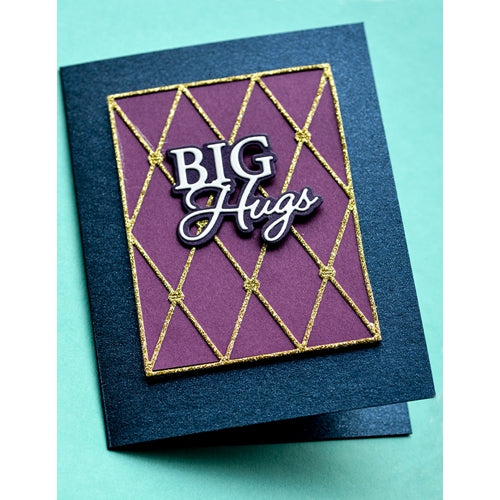 Simon Says Stamp! Memory Box BIG HUGS POSH SCRIPT Craft Dies 94528