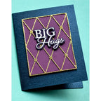 Simon Says Stamp! Memory Box BIG HUGS POSH SCRIPT Craft Dies 94528