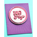 Simon Says Stamp! Memory Box BIG HUGS POSH SCRIPT Craft Dies 94528