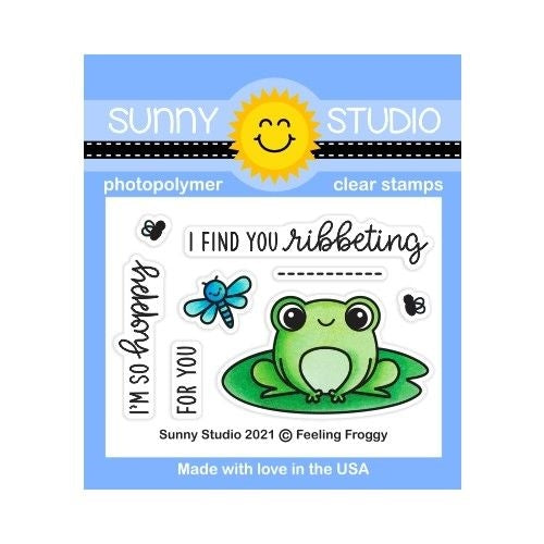 Simon Says Stamp! Sunny Studio FEELING FROGGY Clear Stamps SSCL 295