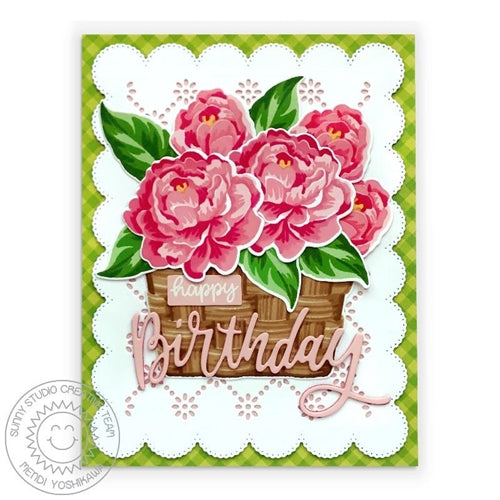 Sunny Studio Spring Bouquet Stamps 4x6 Clear Layering Set - Sunny Studio  Stamps