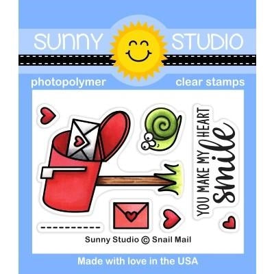 Simon Says Stamp! Sunny Studio SNAIL MAIL Clear Stamps SSCL 250