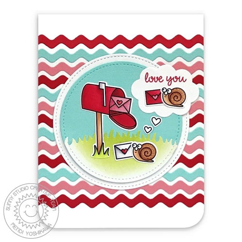 Simon Says Stamp! Sunny Studio SNAIL MAIL Clear Stamps SSCL 250