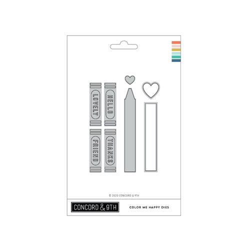 Simon Says Stamp! Concord & 9th COLOR ME HAPPY Dies 11038