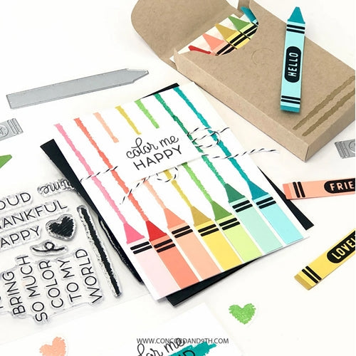 Simon Says Stamp! Concord & 9th COLOR ME HAPPY Dies 11038