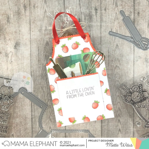 Simon Says Stamp! Mama Elephant APRON TREAT BAG Creative Cuts Steel Dies